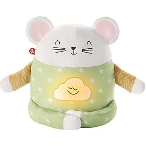 Fisher-Price HHH44 - Meditations-Maus – Entspannungs- und Schlafhilfe mit geführter Tages- und Abendmeditation