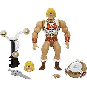 Masters of the Universe HDT22 - Origins Deluxe He-Man mit fliegenden Fäusten, 14 cm große Actionfiguren