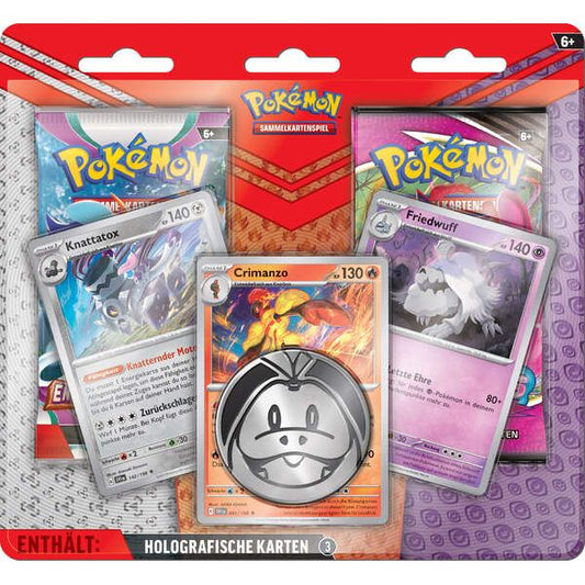 Pokemon - 2Pack Blister August 2023 (Knattatox / Crimanzo / Friedwuff) DE