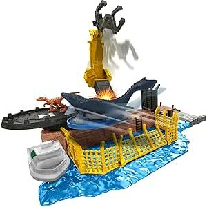 Jurassic World - Dominion Minis Mosasaurus Mayhem Spielset mit 2 Mini-Dinosaurier-Figuren