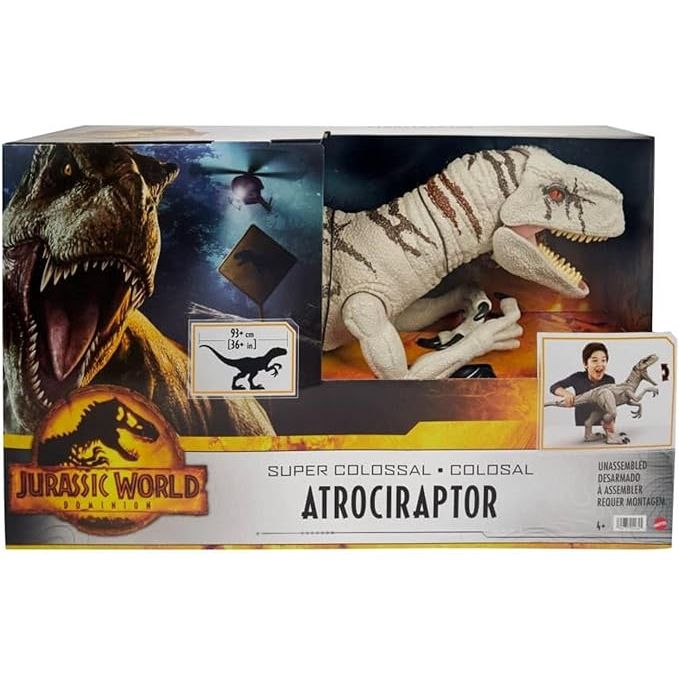 Jurassic World - "Dominion: Ein neues Zeitalter" Riesendino Atrociraptor Actionfigur, extragroß