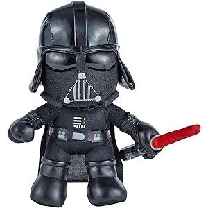 Disney Star Wars GXB31 - Darth Vader Plüschfigur (ca. 19 cm) mit aufleuchtendem Lichtschwert