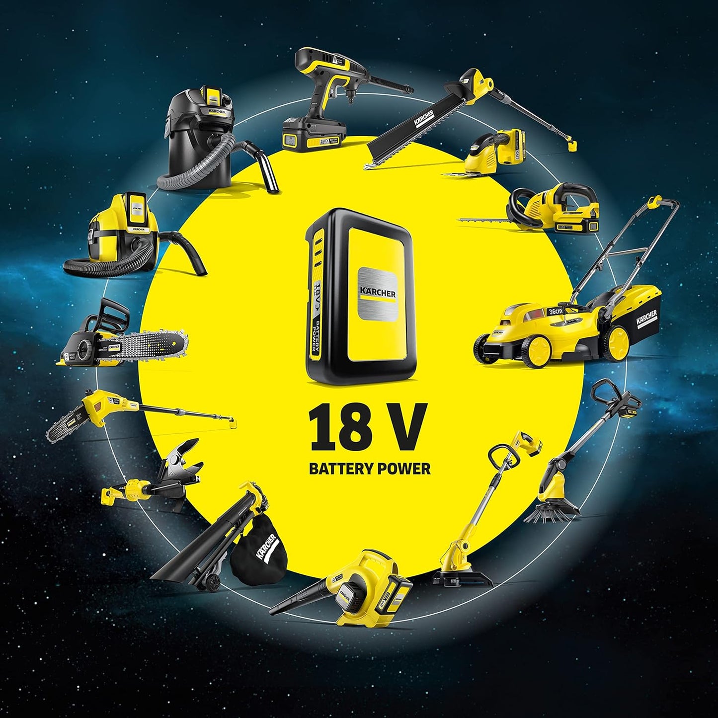 Kärcher Battery Power 18/25 – Wechselakku 18 V / 2,5 Ah mit Restlaufzeit-Display (Neu & OVP)