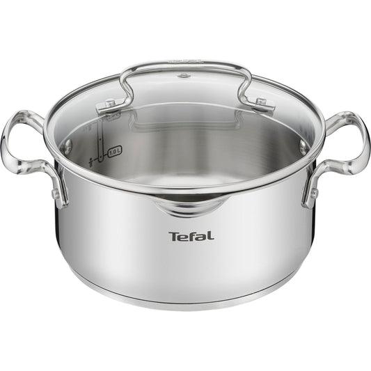 Tefal Duetto+ G71944 – Kochtopf 20 cm mit Glasdeckel, Edelstahl 18/10, induktionsgeeignet (Neu & OVP)